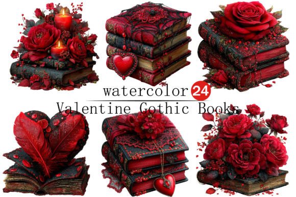 Download Valentine Gothic Books Clipart - Premium Resources